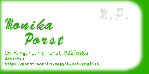 monika porst business card